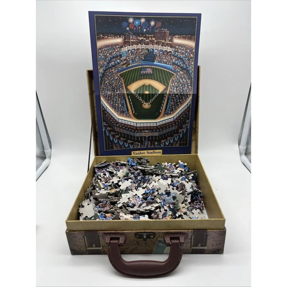 Suitcase Puzzles Explore Travel America NY Yankee Stadium